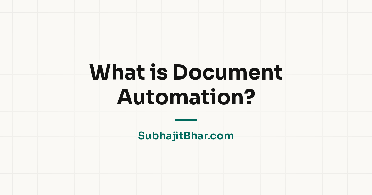 What is Document Automation?